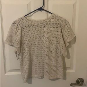 Madewell Flutter Sleeve Top